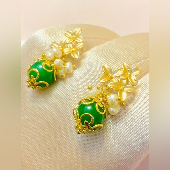 🌸 Luxury Handmade Earrings with Natural Stones 🌸 - Picture 6 of 7